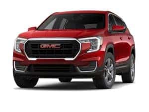 2022 GMC Terrain SUV White Frost Tricoat Cayenne Red Tintcoat