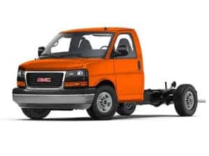 2022 GMC Savana Cutaway Tangier Orange Exterior