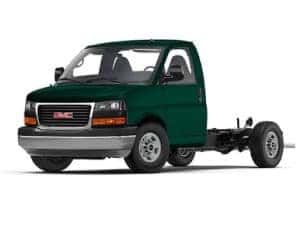 2022 GMC Savana Cutaway Woodland Green Exterior