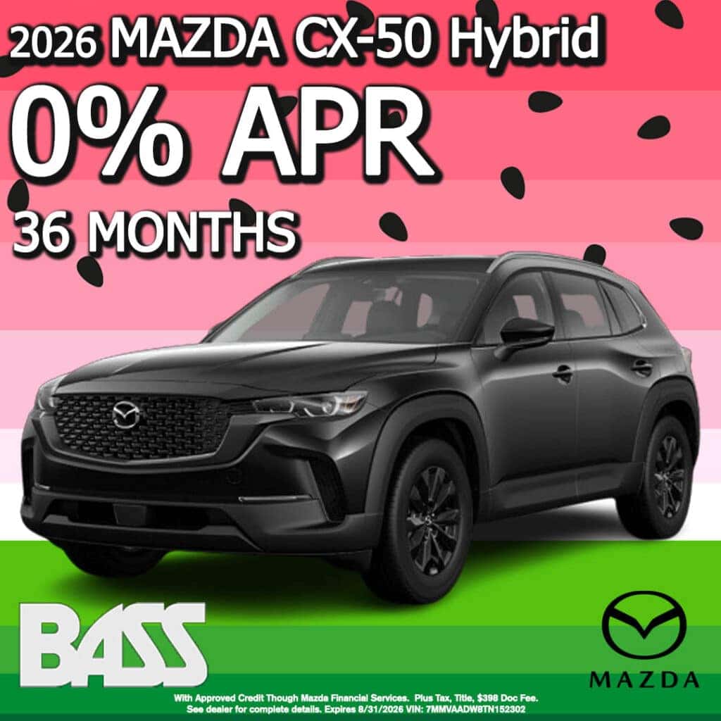 2026 Mazda CX-50 Hybrid – 0% APR for 36 Months