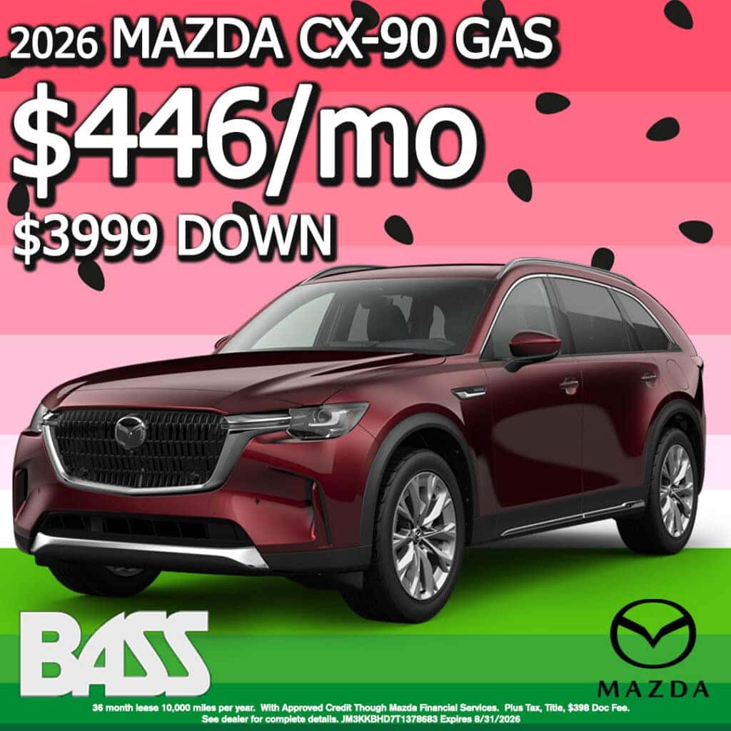  2026 Mazda CX-90 – $446/Mo Lease