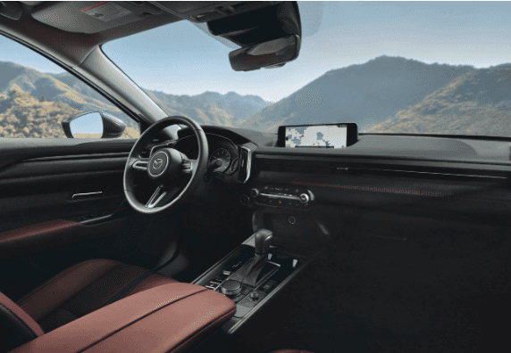 Step inside the CX-50 Hybrid at Bass Mazda near Lorain, OH