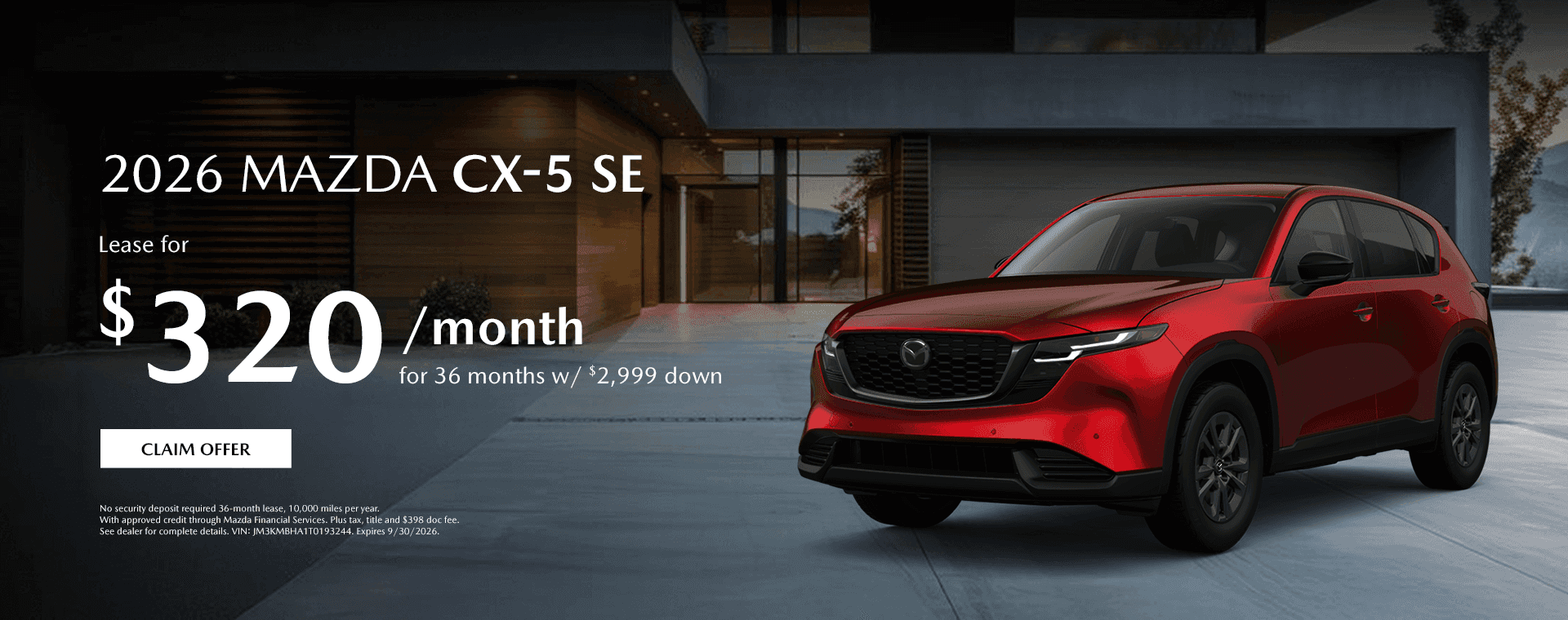 2026 MAZDA CX-5 SE