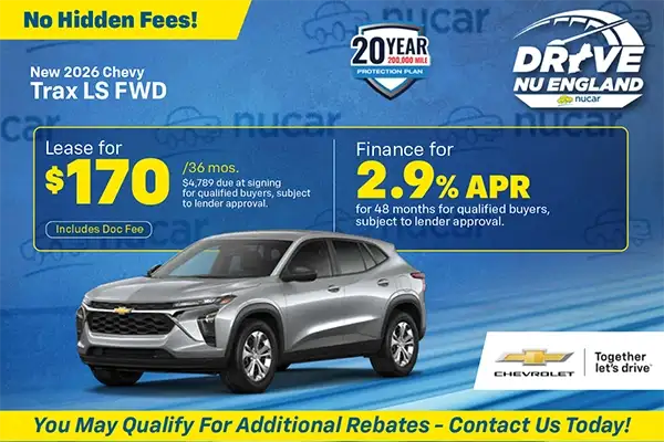 New 2026 Chevrolet Trax Special