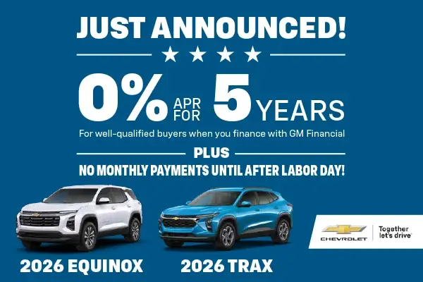 Just Announced 0% APR for 5 Years