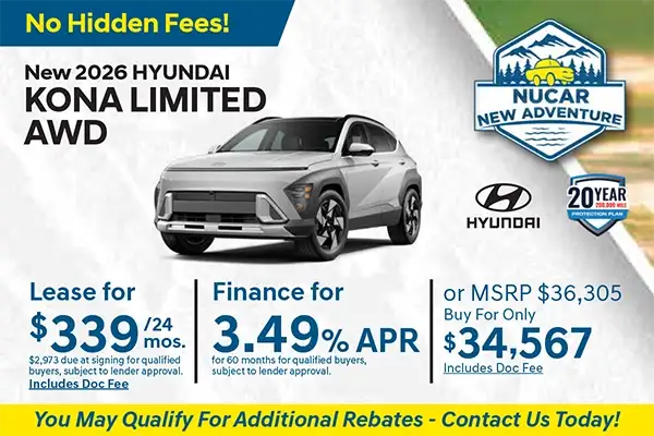 New 2026 Hyundai Kona Limited AWD