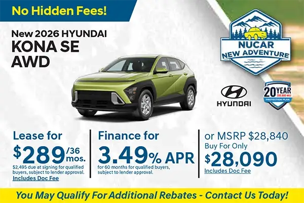 New 2026 Hyundai Kona SE AWD