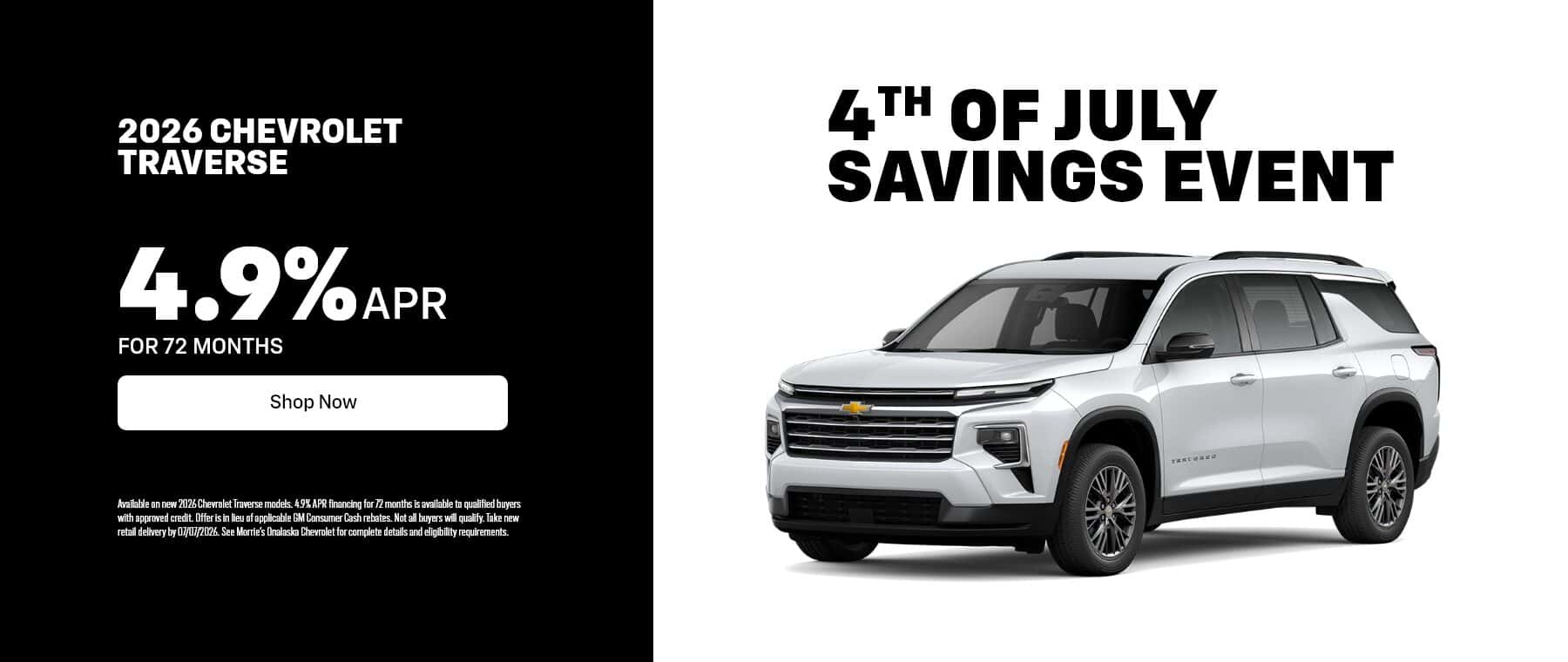 Traverse June Offer