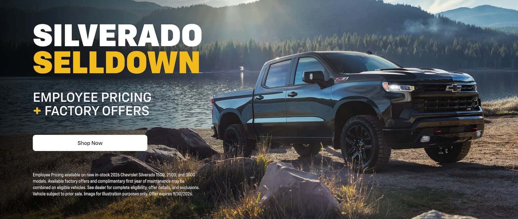 Silverado Selldown | Sept Offer