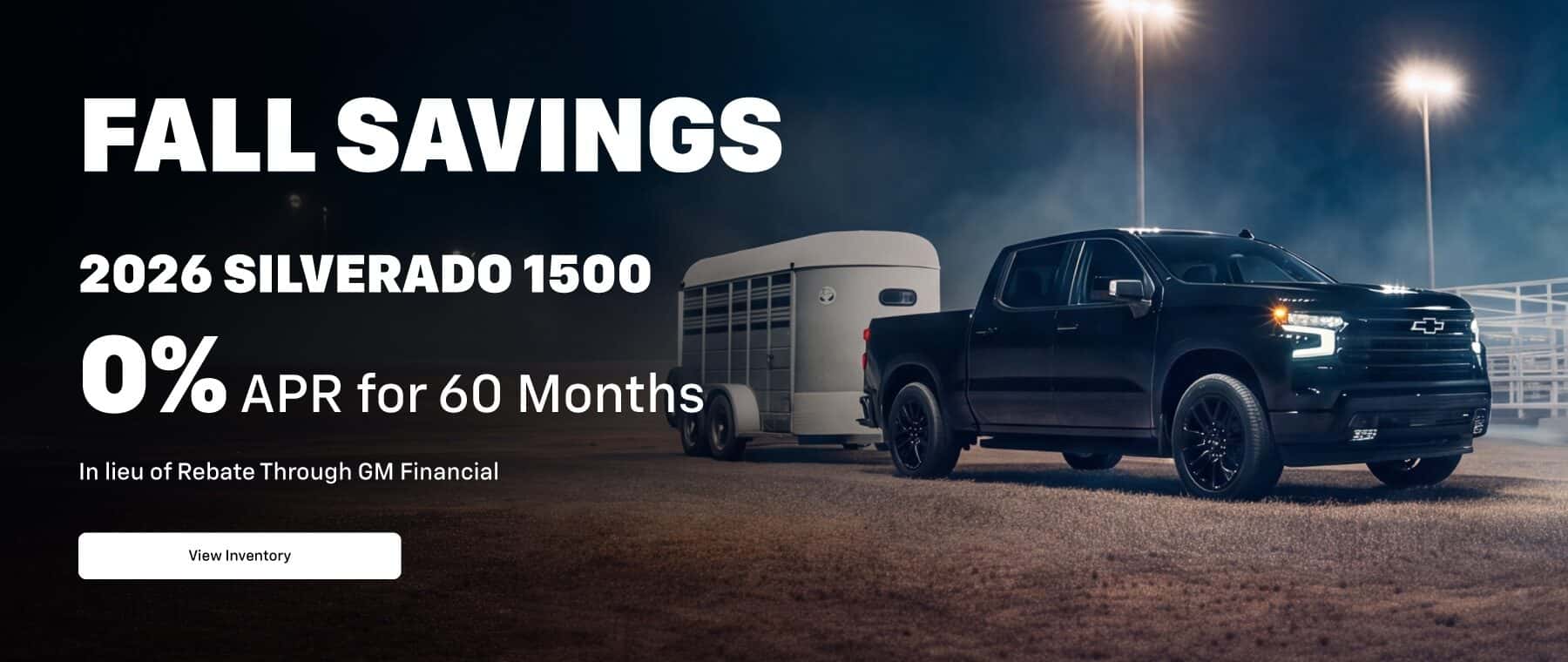 Silverado 0% APR