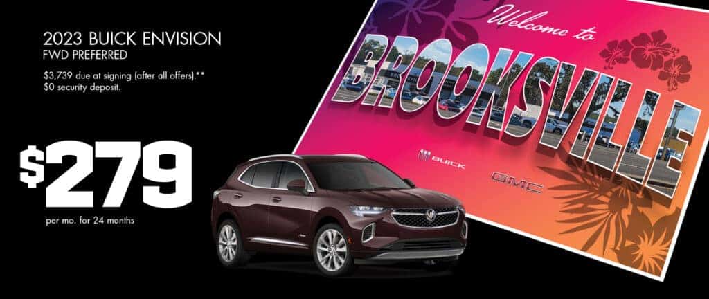 2023 BUICK ENVISION FWD PREFERRED $279/month for 24 months.