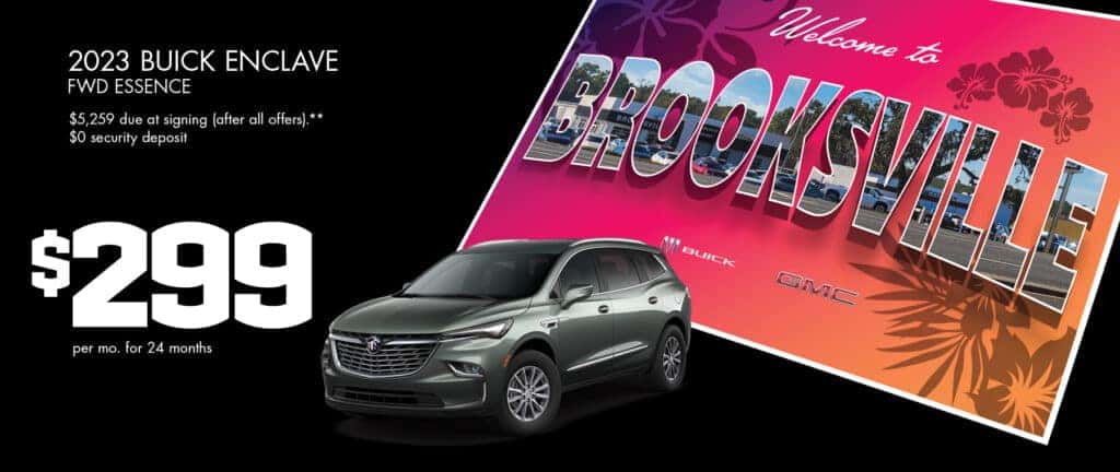 2023 BUICK ENCLAVE FWD ESSENCE $299/month for 24 months.