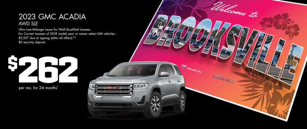 2023 GMC ACADIA FWD SLE $262/MONTH for 24 months.