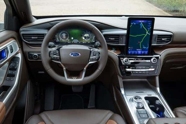 a look inside the 2023 Ford Explorer in Austin