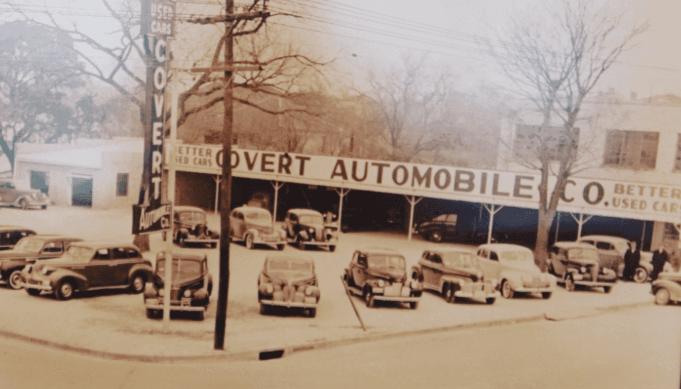Historic Covert Automobile Company dealership in Austin