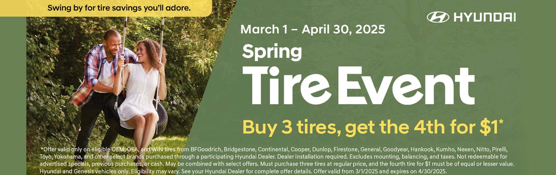 Hyundai Spring Tire Event!