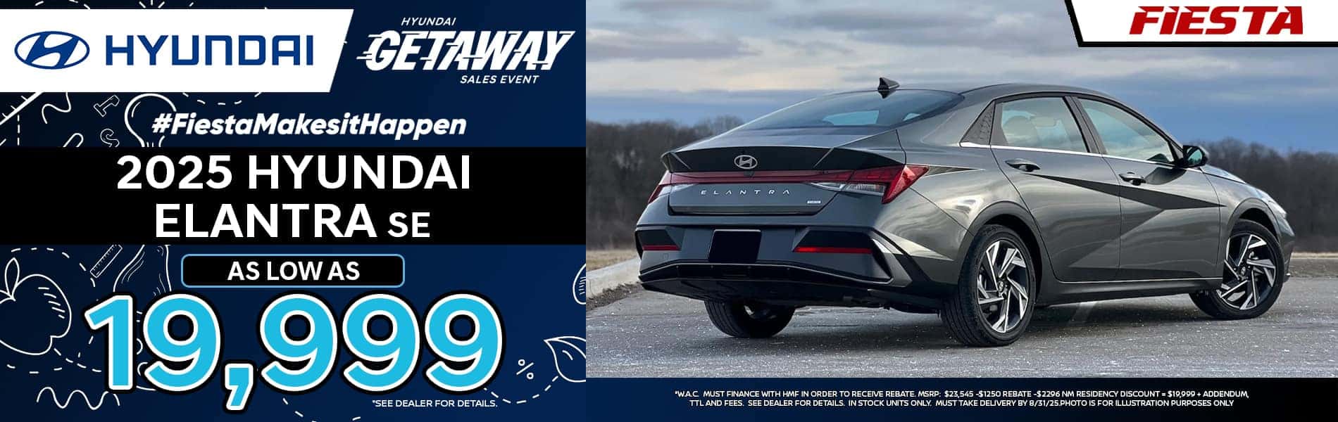 Fiesta Hyundai August 2025 Elantra Special
