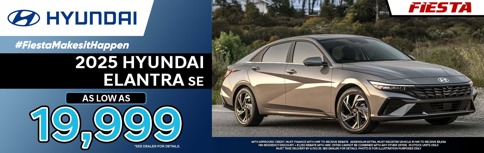 Fiesta Hyundai June 2025 Elantra Special