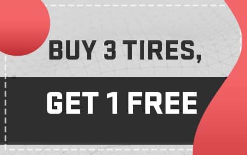Buy 3 Tires, Get 1 Free