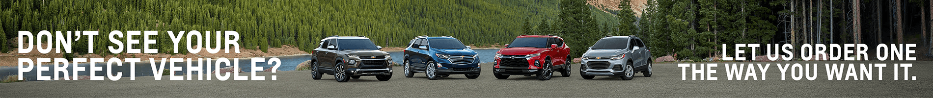 Custom Order Your Vehicle at Genesis Chevrolet