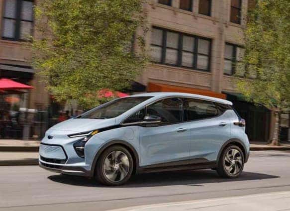 2022 Chevrolet Bolt Driving Through Street