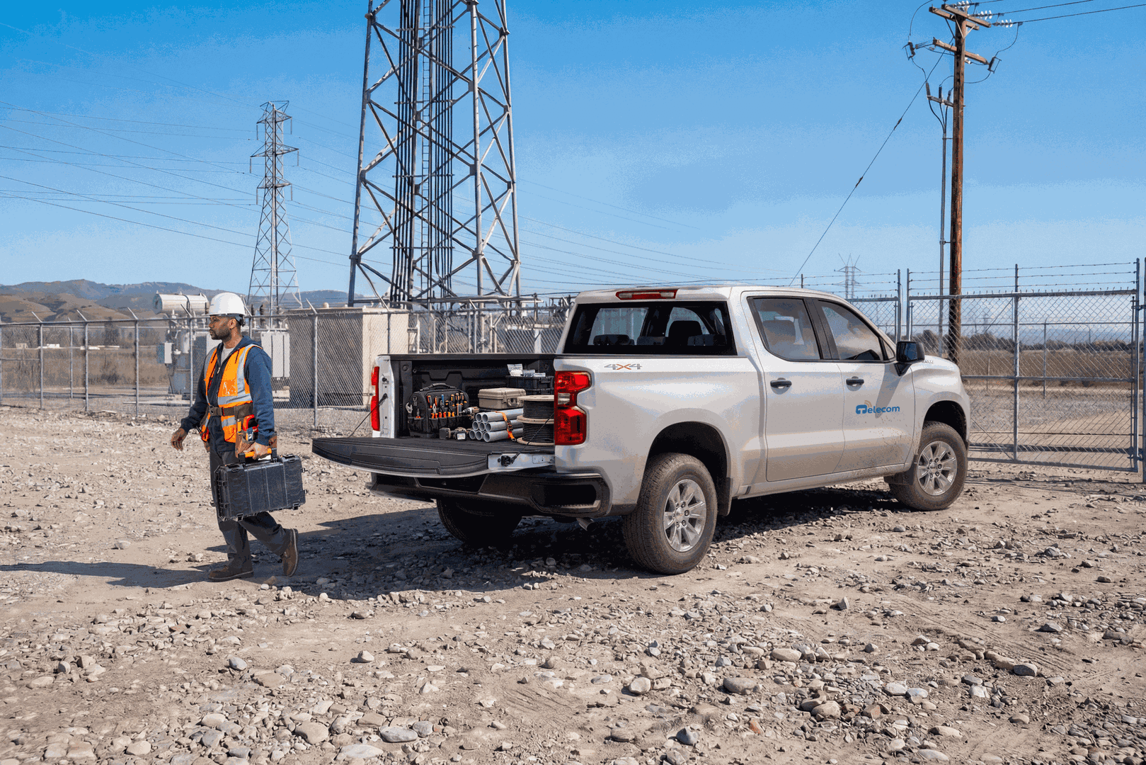 Chevrolet Silverado line worker truck