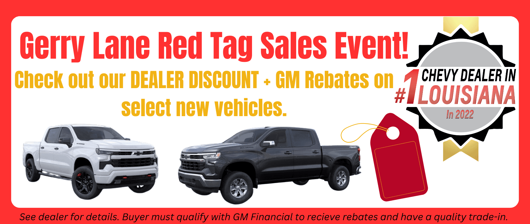 red tag sale