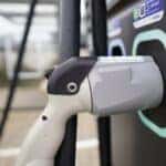 An electric vehicle being charged in Alabama