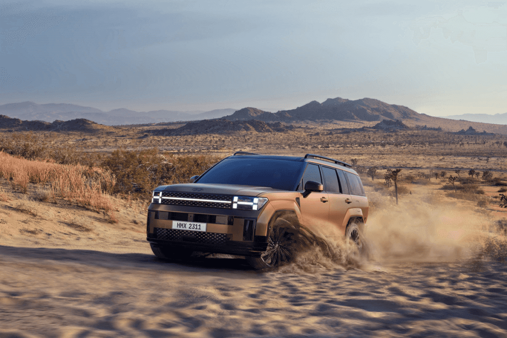 Hyundai Santa Fe Driving Through the Dessert