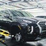 Black Hyundai Palisade Car in a Garage