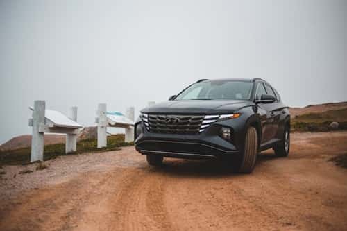 Hyundai vehicle driving