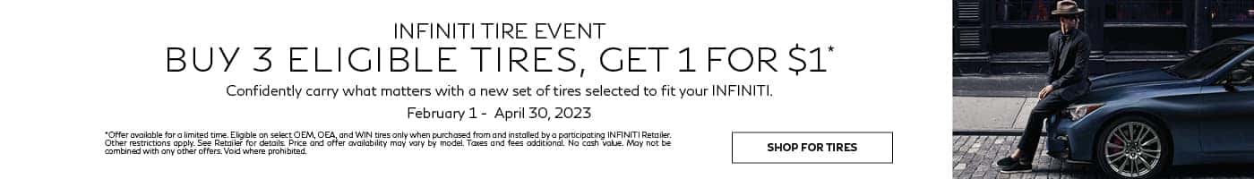 INFINITI tire event going on now!