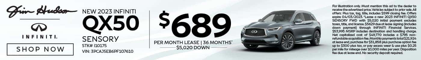 New 2023 QX50