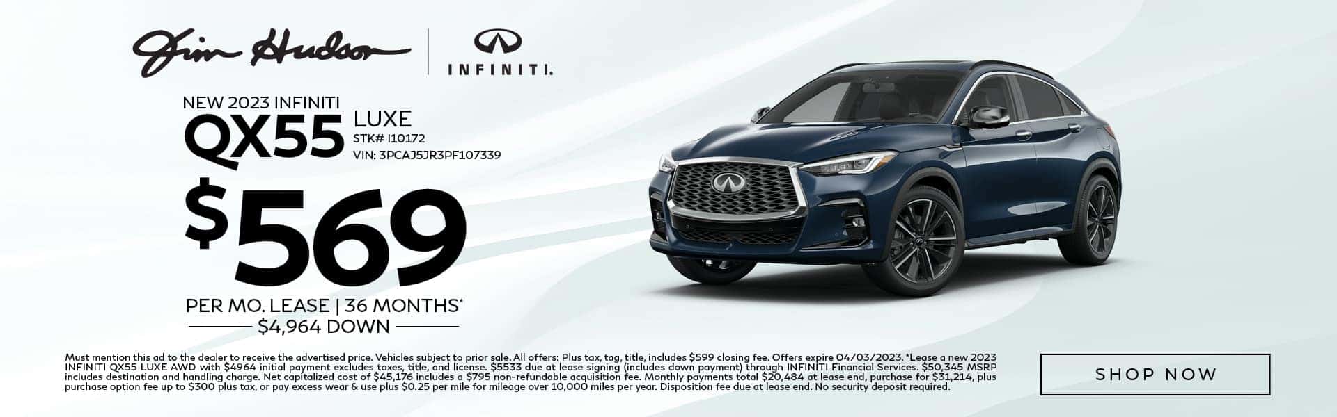 New 2023 INFINITI QX55