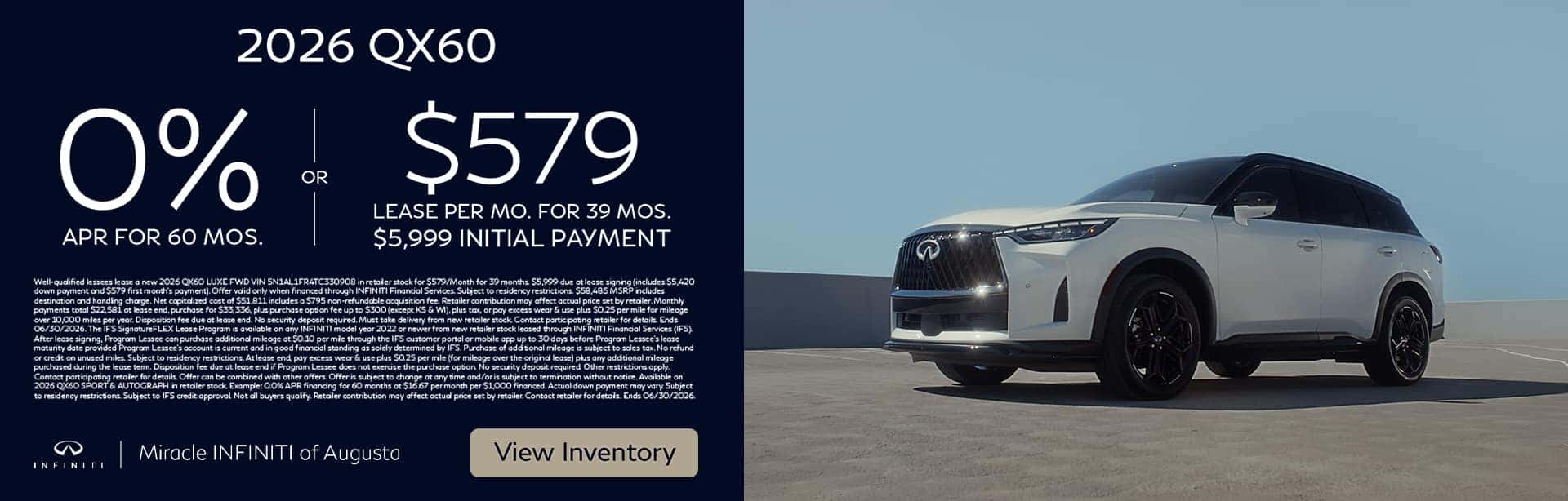 2026 New INFINITI QX60