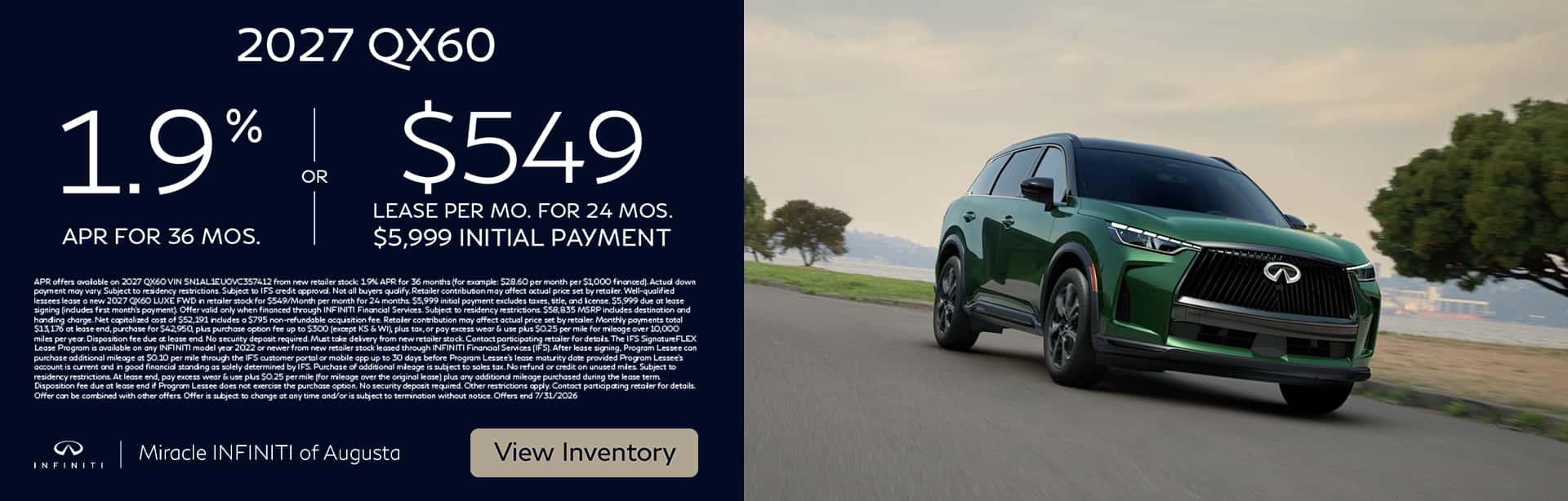 2026 New INFINITI QX60
