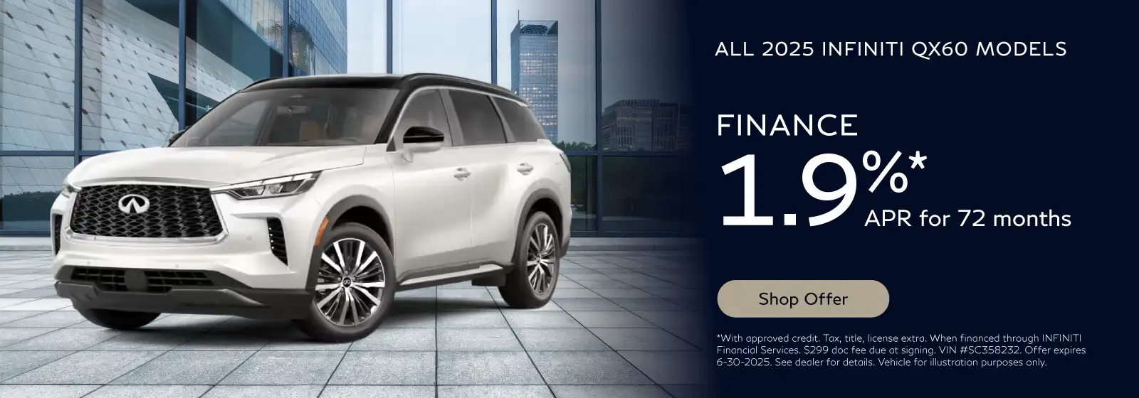 ALL NEW 2025 INFINITI QX60s #IN250209 - Finance 1.9% APR for 72 months*