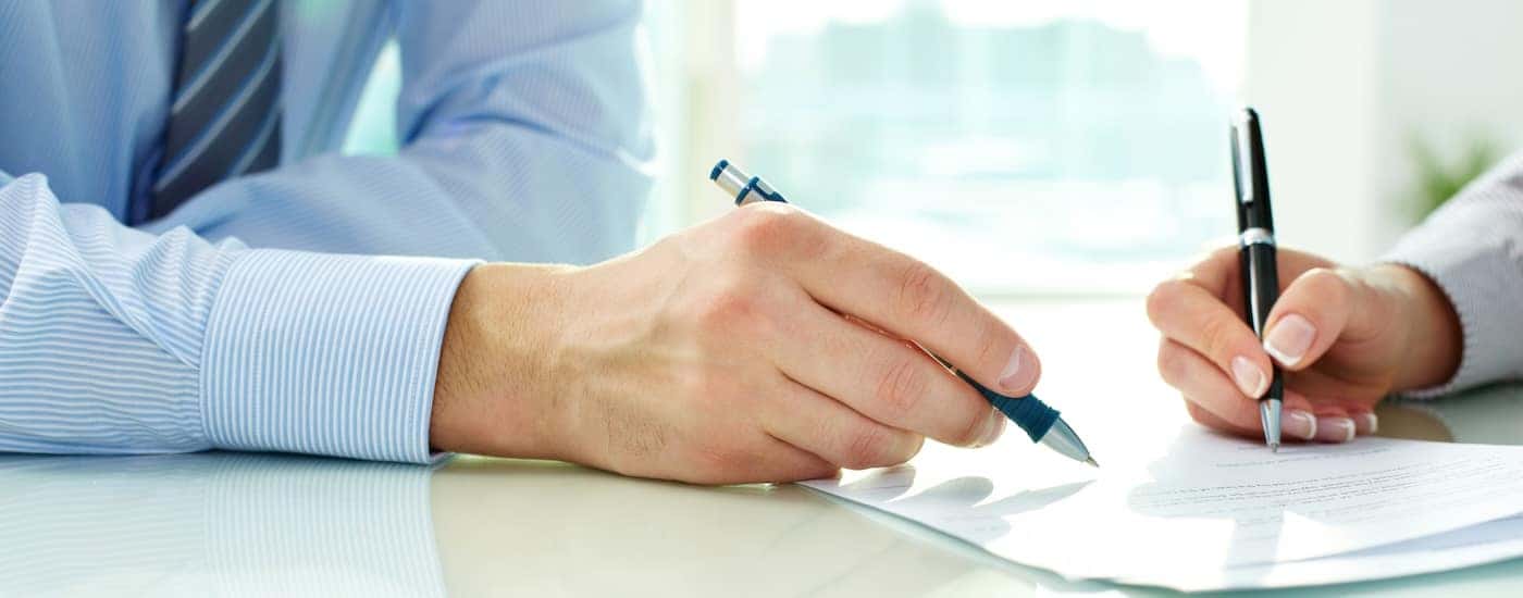 Signing a contract