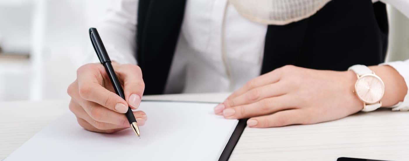 Signing contract