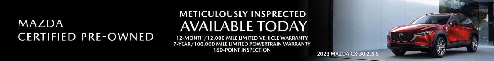 Seiner Mazda CPO Display-1600X200
