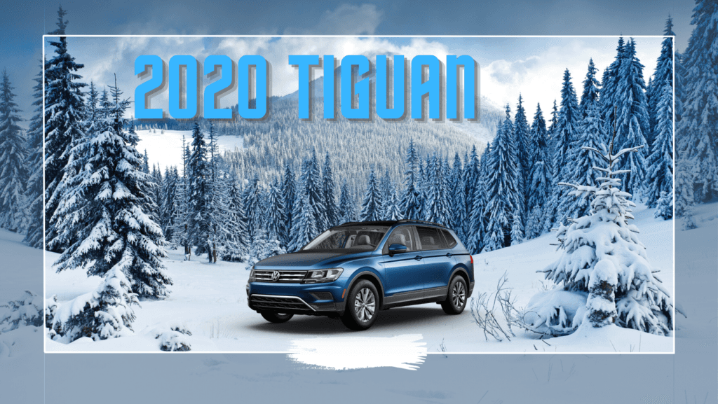 20 tiguan on snowy mountain