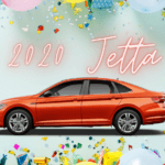 2020 Jetta in orange side view