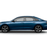 2020 passat blue side view