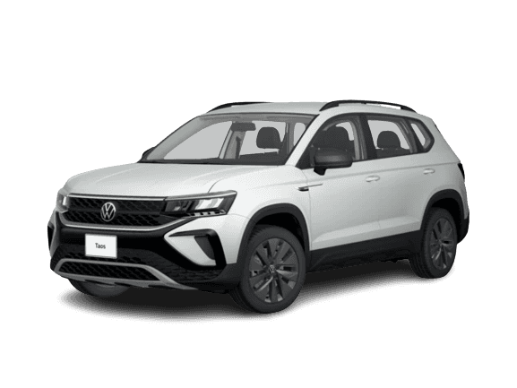 2021-Taos in white driver front side view