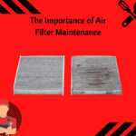 clean air filter next to a dirty air filter