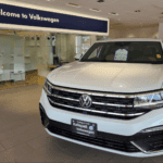 White 2022 Volkswagen Tiguan inside Kalispell Volkswagen dealership