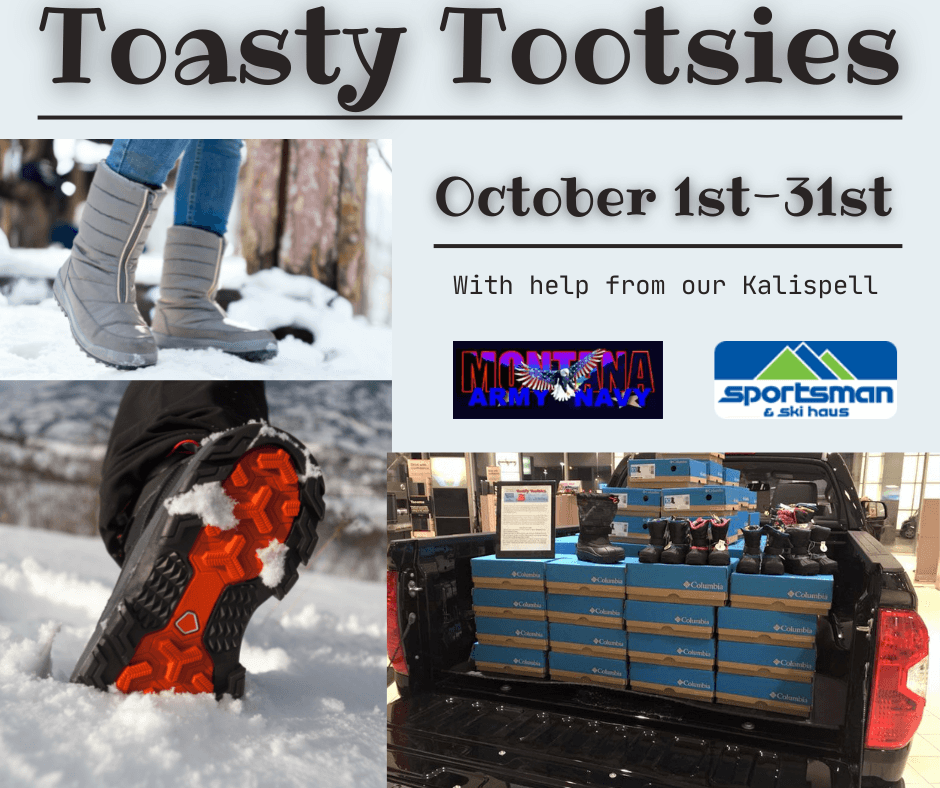 Toasty Tootsies October boot drive