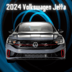 2024 Volkswagen Jetta GLI in gray with a black and blue background