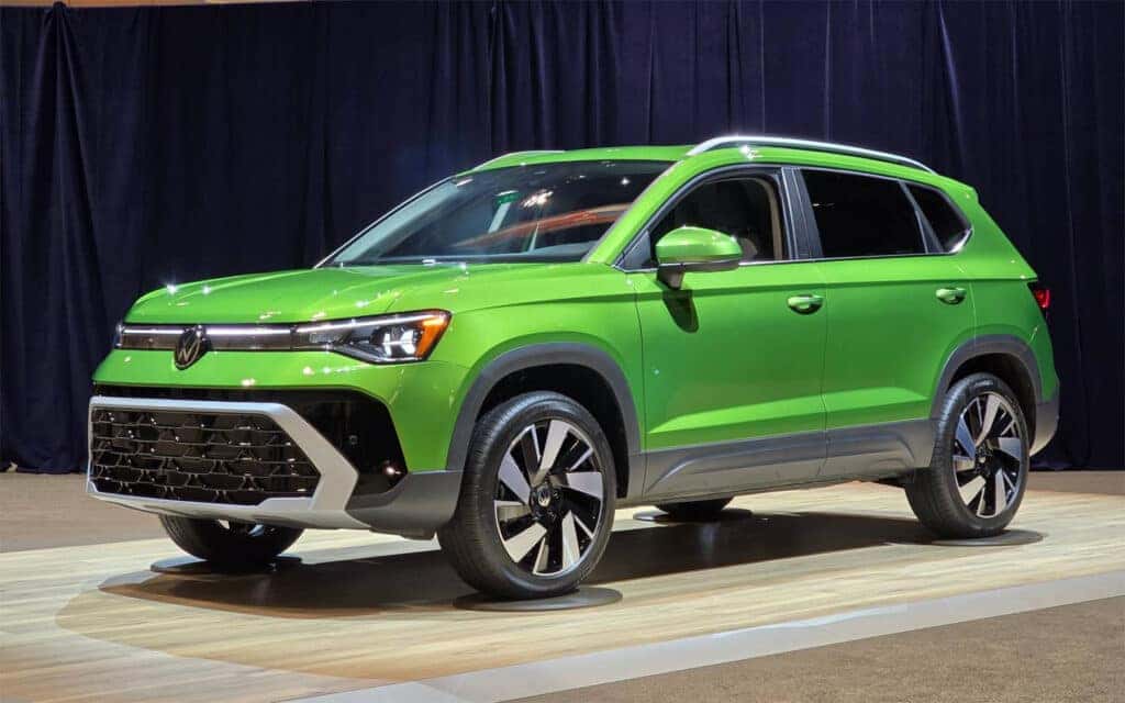green 2025 VW Taos