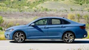 Blue 2025 VW Jetta sedan